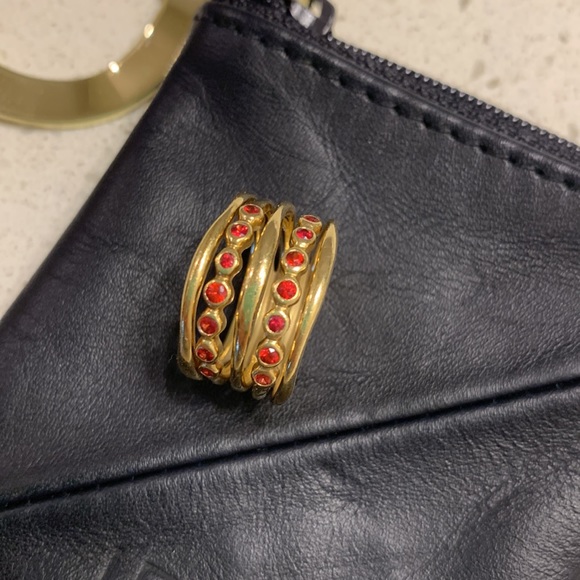💯 AUTH IPPOLITA 18k gold WAVE stack RING - Picture 3 of 13